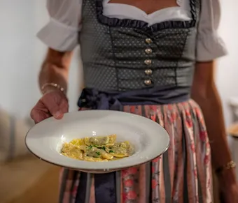 Traditional Ladin specialty in the Dolomites ph Marc Nouss®